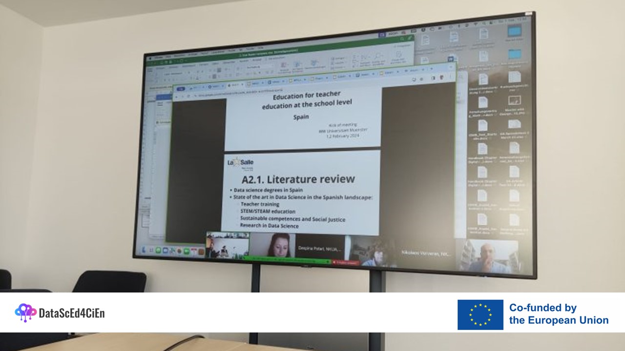 Kick-off meeting for Erasmus+ DataScEd4CiEn